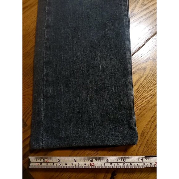 LEVI STRAUSS Jeans Womens 31 BLACK Faded SHAPING STRAIGHT Preowned Denim Work - Picture 4 of 10